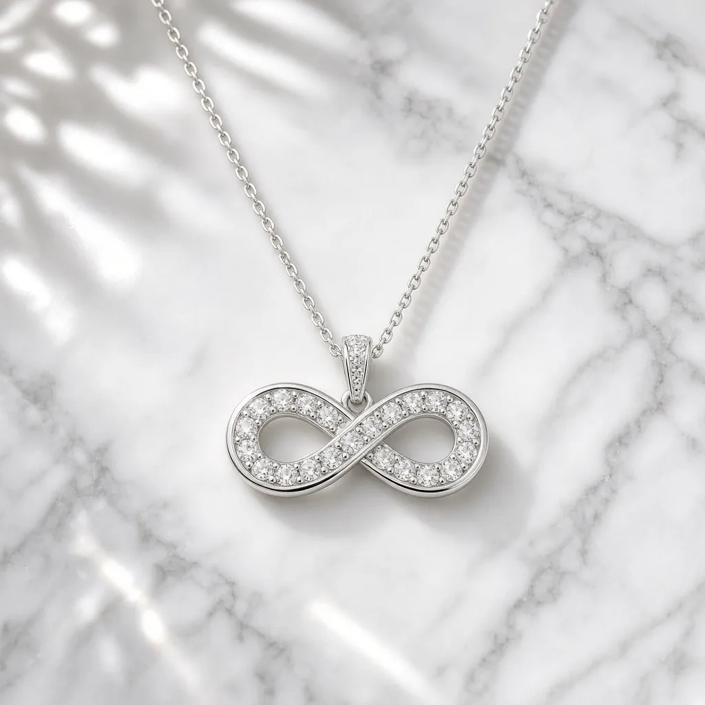 گردنبند سواروسکی مدل Infinity کریستال